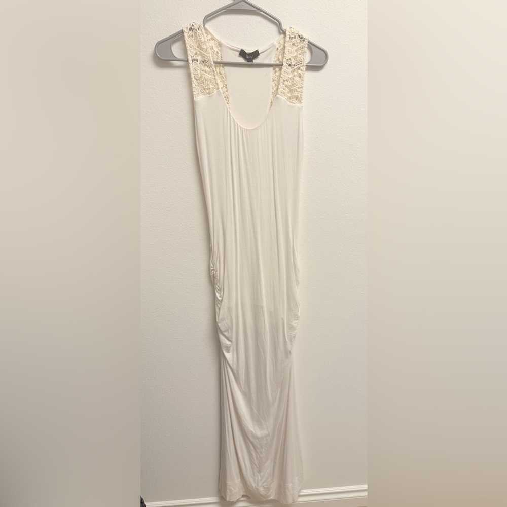 Sky Cream Dress with lace